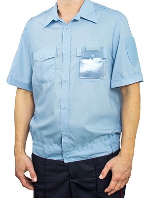 Рубашка Полиция с коротким рукавом на липучке