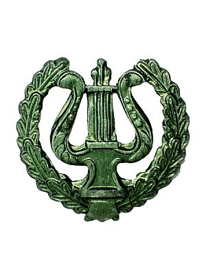 Эмблема петличная металлическая Военно оркестровая служба старого образца