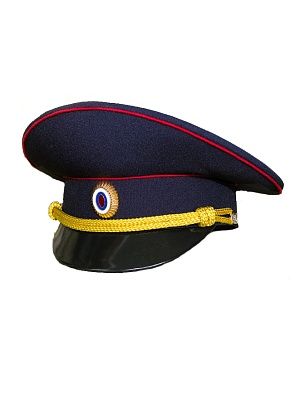 Фуражка Полиция (h=7.5) в комплекте габардин