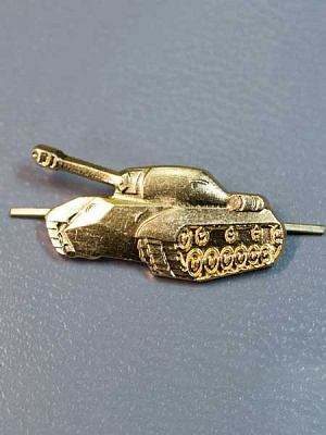 Эмблема петличная "Танковые войска" нового образца, левая ФМ-321-2